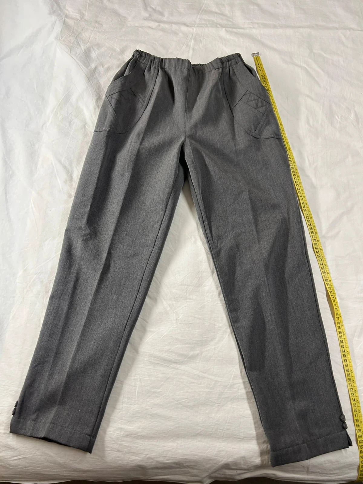 Pantalon skinny gris vintage taille s